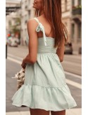 Frumoasa rochie cu decolteu plic, menta PR3196 - Magazin online - Boutique